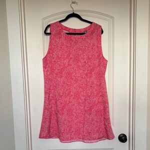 Sleeveless Pink Patterned Sundress